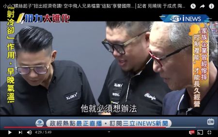 Набор от Sloky Chienfu в новостях iNews 三立新聞